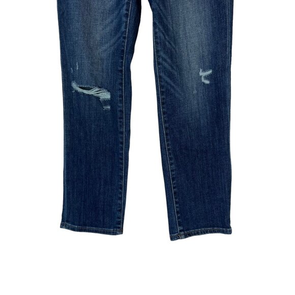 Universal Thread Jeans High Rise Straight Cropped Womens Size 0 New Distressed - Picture 4 of 10